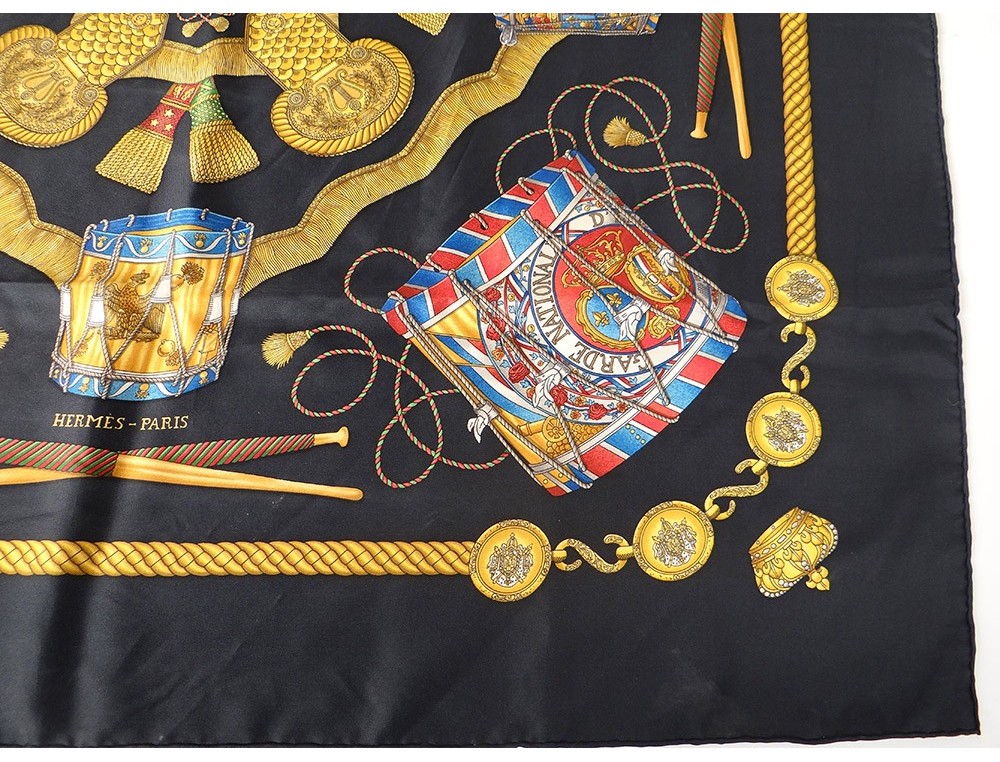 Vintage Hermes Silk Scarf Railing Joachim Metz – Carre de Paris