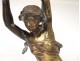 Henry Plé bronze sculpture Fortuna wife horn abundance wheel wings nineteenth