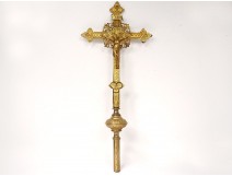 Christ crucifix crucifix crucifix gilded bronze lily nineteenth century