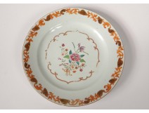 Porcelain plate India Company China flowers foliage eighteenth