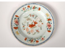 Porcelain plate India Company China flowers foliage eighteenth