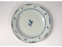 Porcelain plate India Company China flowers foliage eighteenth