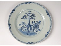 Porcelain plate India Company China flowers foliage eighteenth