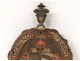 Ironwork metal element Coat of arms Coat of arms Psalm De Profundis XVII