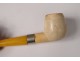 2 old pipes sea foam amber carved meerschaum late nineteenth century