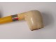 2 old pipes sea foam amber carved meerschaum late nineteenth century