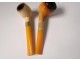 2 old pipes sea foam amber carved meerschaum late nineteenth century