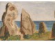 Oil on panel painting Carnac Baldwin 19th