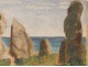 Oil on panel painting Carnac Baldwin 19th