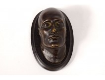 Small death mask Emperor Napoleon I bronze marble Antommarchi nineteenth