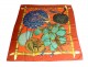 Square silk scarf Hermes Paris Garden Creole V. Dawlat vintage 90cm