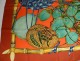 Square silk scarf Hermes Paris Garden Creole V. Dawlat vintage 90cm