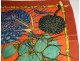 Square silk scarf Hermes Paris Garden Creole V. Dawlat vintage 90cm