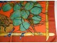 Square silk scarf Hermes Paris Garden Creole V. Dawlat vintage 90cm