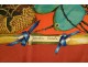 Square silk scarf Hermes Paris Garden Creole V. Dawlat vintage 90cm