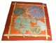 Square silk scarf Hermes Paris Garden Creole V. Dawlat vintage 90cm