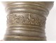 Bronze apothecary mortar bronze frieze fleurs-de-lis eighteenth century