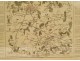 Map engraving Waterloo Battle Belle-Alliance Napoleon Nineteenth