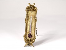 Golden bronze thermometer knots flowers foliage nineteenth century