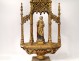 Carved wood carved gilded processional staff dais Marie-Madeleine eighteenth