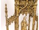 Carved wood carved gilded processional staff dais Marie-Madeleine eighteenth