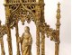 Carved wood carved gilded processional staff dais Marie-Madeleine eighteenth