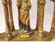 Carved wood carved gilded processional staff dais Marie-Madeleine eighteenth