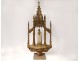 Carved wood carved gilded processional staff dais Marie-Madeleine eighteenth