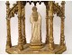 Carved wood carved gilded processional staff dais Marie-Madeleine eighteenth