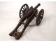 Gribeauval type cannon of campaign iron wood artillery nineteenth