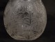 Small René Lalique crystal glass vase, Tehran model, 20th century birds engraving