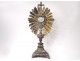 Monstrance solid silver monstrance Old man silversmith Renaud cherubs nineteenth