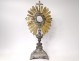 Monstrance solid silver monstrance Old man silversmith Renaud cherubs nineteenth