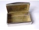 Snuff box solid silver monogram Minerve silversmith Dubois 62gr XIXth