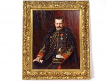 HSP painting Richard Hall portrait Captain artillery Louis Homberg XIXth