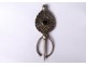 Small silver fibula cabochon jewel Morocco Maghreb Morocco XXth century