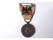 Commemorative medal Mexico Expedition Napoleon III silver ribbon 1862-63