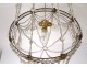 Luster basket tassels garlands crystal glass bronze Charles X XIX