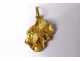 18k solid gold nugget pendant pendant 2.30gr twentieth century