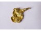 18k solid gold nugget pendant pendant 2.30gr twentieth century