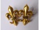 Small 18k solid gold jewelry brooch lily flowers eagle head 1.55gr twentieth