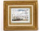 Pastel painting boats port Brittany Morbihan Philippe Girardot 20th century