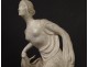 Plaster sculpture Gustave Gillot deer woman Diane Artémis Actéon 20th century