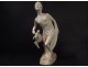 Plaster sculpture Gustave Gillot deer woman Diane Artémis Actéon 20th century