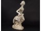 Plaster sculpture Gustave Gillot deer woman Diane Artémis Actéon 20th century