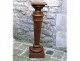 Decorative fluted column carved walnut 19th