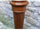 Decorative fluted column carved walnut 19th