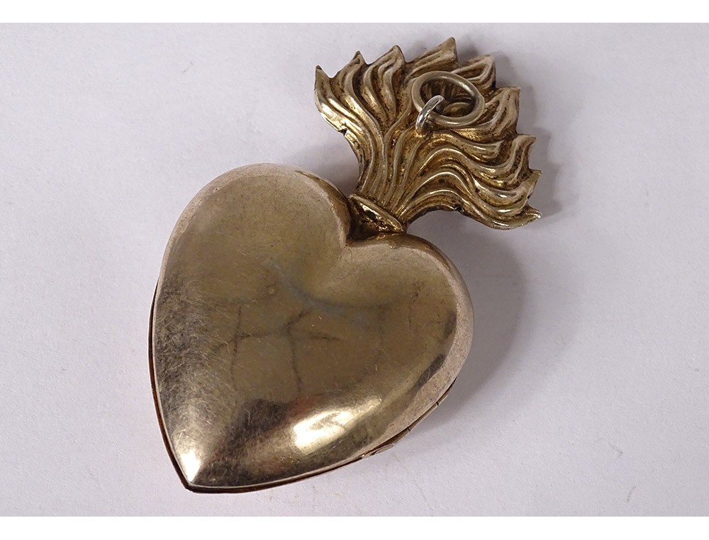 Small Maria's Heart Silver Ex-Voto