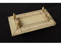 Domino box carved bone box work pontoon convict nineteenth century