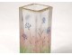 Small glass paste vase Daum Nancy blue flowers Art Nouveau XIXth